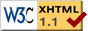 Icono de conformidad con XHTML 1.1